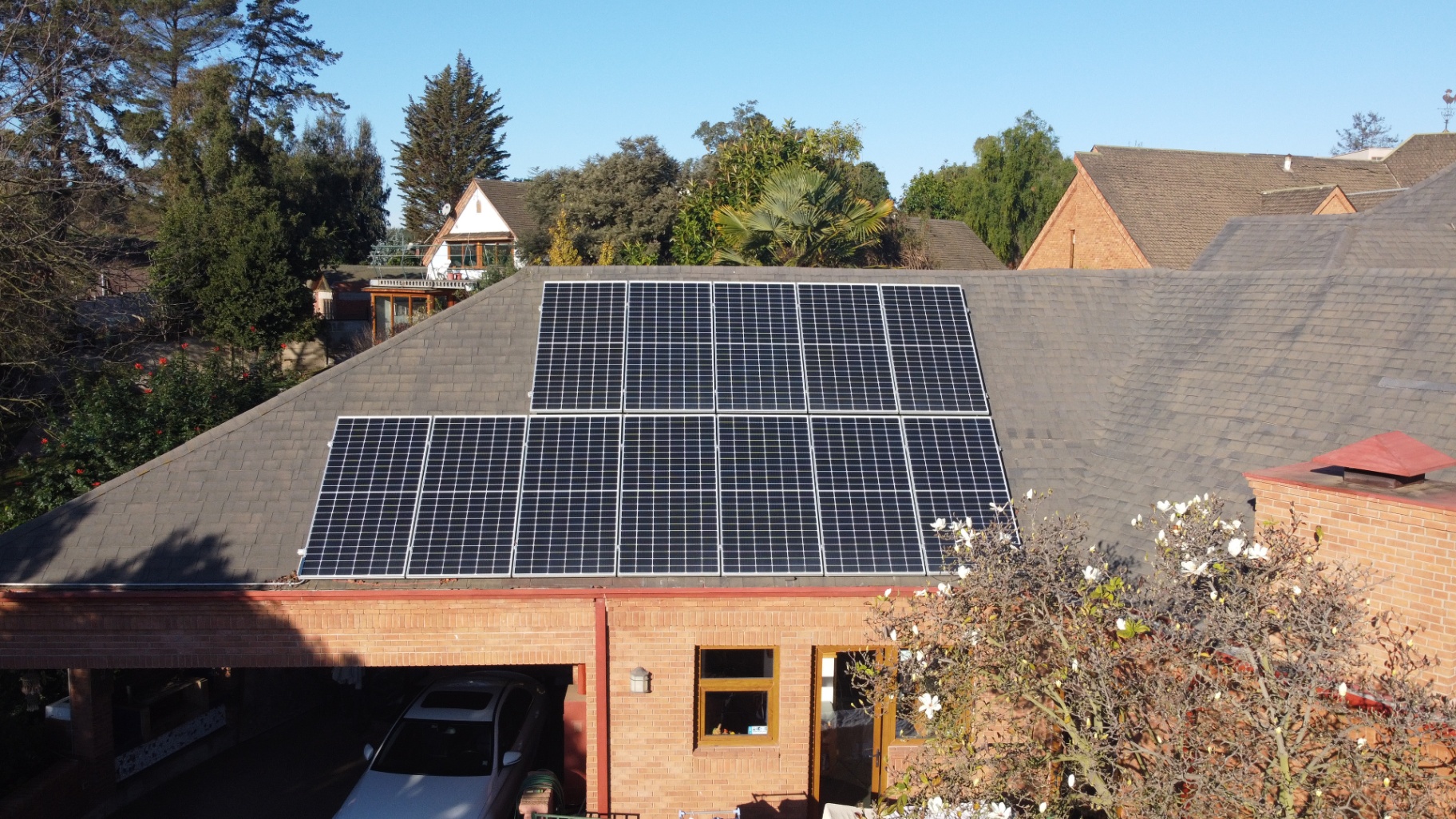 Proyecto solar — Casa con cuenta alta